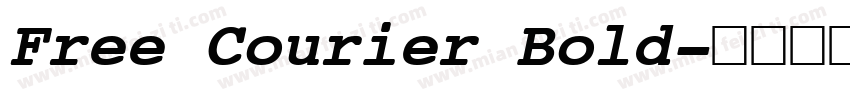 Free Courier Bold字体转换